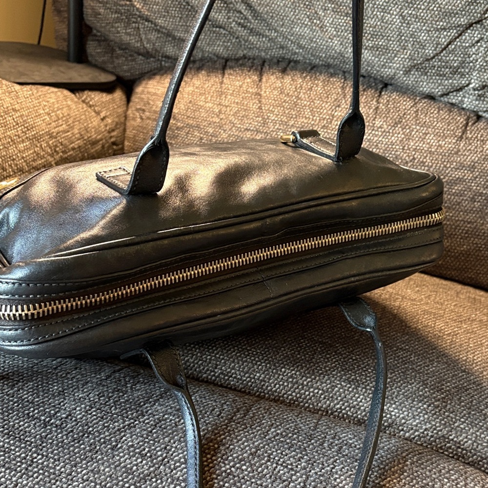 Gucci Britt Black Leather Shoulder Boston Bag - Picture 9 of 13